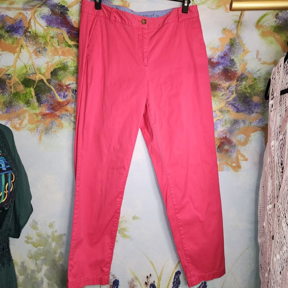 Talbots Women's Chino Pants Size 10 Bright Pink